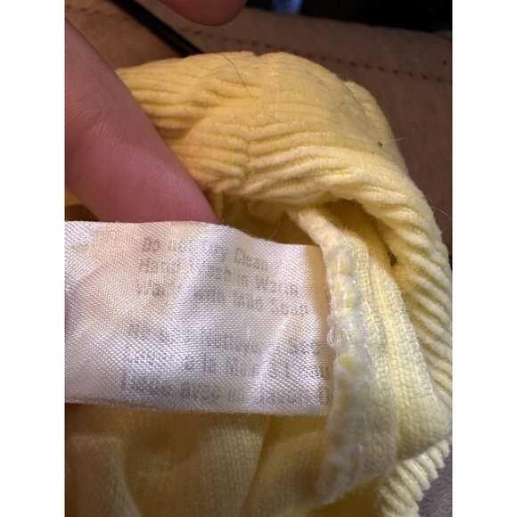 Cabbage Patch Kids Preemie Yellow Sailboat Overalls Jumper Corduroy Vtg 1984 - Picture 6 of 6